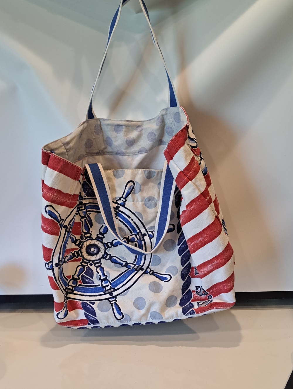 Brighton Tote Large Very Good Pre-owned Condition. Nautical Beach Boat Ocean
